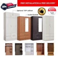 Furniture Amart 2 Door 3 Door Wardrobe Cabinet with Lock Drawers standalone SOFT CLOSE SOLID PLYWOOD