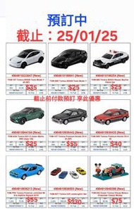 Tomica 28 Tesla Model Y 25 (sp)(1st)+Tasla Model Y 25 (2nd) set
