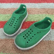 正品puma綠色洞洞膠鞋