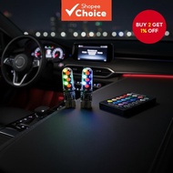 New T10 5050 SMD RGB 12 LED Remote Controller Multi Color Reading Wedge Bulb