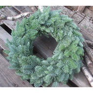 Fresh Nobilis Fir Christmas Wreath | Real Evergreen Holiday Door Decoration Gift