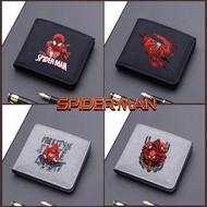 New Spdier-Man Canvas Wallet Portable Foldable Wallet Cartoon Bank Card Coin Zipper Wallet Children'
