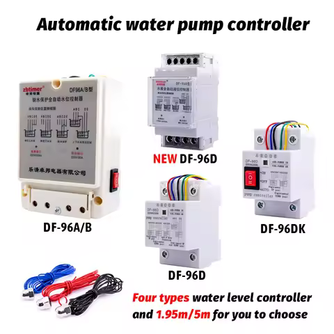 Automatic Water Level Controller Pump Controller Cistern Cistern Automatic Liquid Switch with 3 Prob