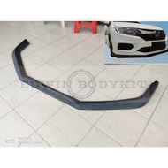 Honda City 2017 GM6 Takero Front V-Lip Pu Bodykit depan Skirt Pu material lip diffuser vlip