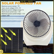 Solar Panel Fan Portable Solar Fan with USB Solar Powered Camping Fan Solar Charger Outdoor Fan for 