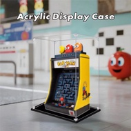 Lego 10323 Pac Man Arcade Display Case Popmart Labubu Zimomo Kotak Pameran Retro Game 吃豆人街机收纳盒防尘展示
