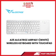 A25 ALCATROZ AIRPAD 1 (WHITE) WIRELESS KEYBOARD WITH TOUCHPAD