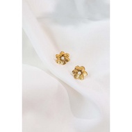 Poppy Gold Earrings | INHALE. | 18K Gold Plated Earring Accessories