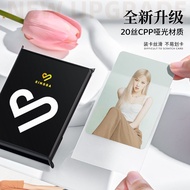 AT/㊗SINGBAFrosted and Matte Card FilmCPP20Silk Hd Album Desk Calendar3Mini Truck-Inch Polaroid Protective Bag Card Holde