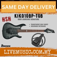 Ibanez KIKO10BP-TGB Kiko Loureiro Signature Electric Guitar w/Case, Transparent Gray Burst ( KIKO10B