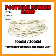POSTMAN RUBBER BAND 100GM PER PACK RUBBER BAND WHITE ELASTIC RUBBER BAND ELASTIC BAND