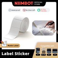 NIIMBOT Matte Label Writable Sticker for B1 B21 PRO B31 B4 Thermal Refill Paper Oil Pen Marker Work