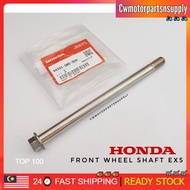FRONT WHEEL SHAFT EX5 ORI SHAFT DEPAN EX5 ORI TAYAR SHAFT DEPAN EX5 ORI ORIGINAL HONDA 100%
