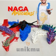 Dragon articulation crystal dragon finger toy finged flexible flexi toy