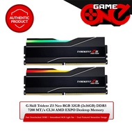 G.Skill Trident Z5 Neo RGB 32GB (2x16GB) DDR5 7200 MT/s CL34-45-45-115 1.40V AMD EXPO Desktop Memory