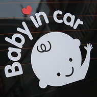 Cutting Sticker Baby In Car Boy / Girl Car Sticker Accessories