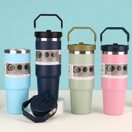 900ml 304 Stainless Steel Handheld Thermos Cup Insulated Portable Travel Vacuum Tumbler Water Bottle
