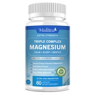 Mulittea Magnesium Complex 2000mg với Glycine 500mg Taurine 500mg - Bổ sung Magnesium Diet với Vitam