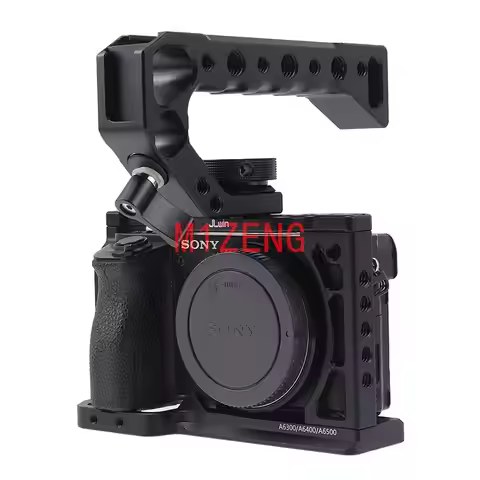 Alloy quick release Rabbit cage Rig Handle Film Arm support bracket Stabilizer for Sony a6300 a6400 