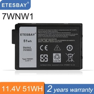 7WNW1 Laptop Battery For Dell Latitude 7424 5424 5420 Rugged Extreme Series Notebook P85G P86G DMF8C 0DMF8C 51WH