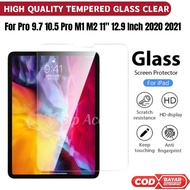 LAYAR Ipad Pro - Tempered Glass Ipad Pro 11inch 9.7 10.5 Ipad Pro 12.9 Inch Pro M1 M2 2021 2020 2018 Anti-Scratch Ipad Pro Tablet Screen Protector Anti-Scratch Clear Glass Screen Protector Ipad