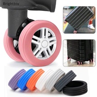 [Brightbiu] 8Pcs Silicone Wheels Protector For Luggage Reduce Noise Travel Luggage Suitcase Wheels C