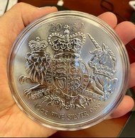 10盎司  2022英國皇家徽章.999銀幣 