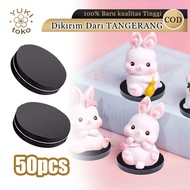 Magnet Tape Adhesive Magnet Round Adhesive 50 Pcs 20mm Black Easy to Install Economical for Creative