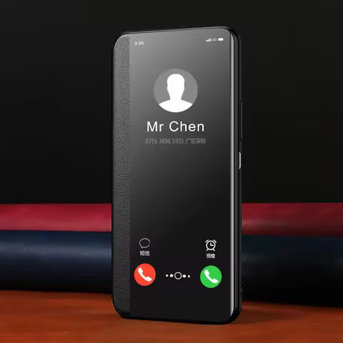 For Oneplus 10 Pro Case Luxury Window View PU Leather Phone Case For Oneplus 10Pro Flip Cover One Pl