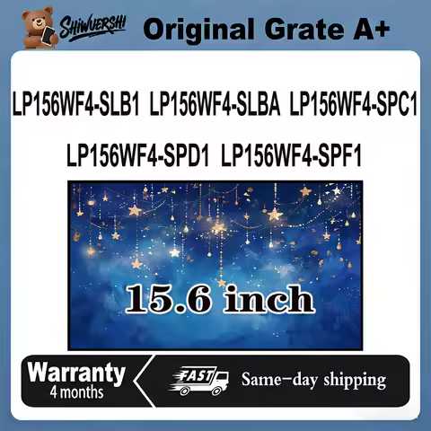 Original New A+ 15.6 inch Slim Laptop Lcd Screen Panel LP156WF4 SLB1 LP156WF4 SLBA LP156WF4 SPC1 LP1