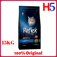 REFLEX Plus Adult Salmon 15KG Dry Cat Food/ Makanan Kucing/ Pet Food