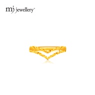 MJ Jewellery 916/22K Gold V-Shaped Ring C85