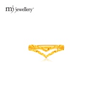 MJ Jewellery 916/22K Gold V-Shaped Ring C85