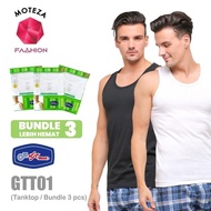 Contents 3 Pcs - Men's Tank Top Singlet Undershirt - Gt Man Gtt01 Gtt 01