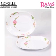 Corelle 2 Pcs 32cm Vitrelle Tempered Glass Serving Platter - Country Rose