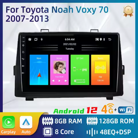 For Toyota Noah Voxy 70 2007-2013 2 Din Android Car Radio Stereo GPS Carplay Navigation Head Unit Au
