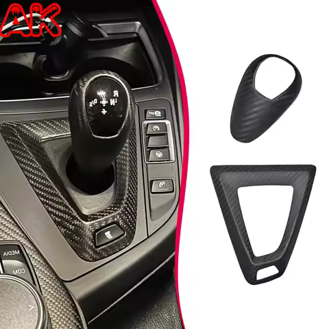 Real Carbon Fiber Car Center Console Gear Shift Knob Trim Cover For BMW M2 F87 M3 F80 M4 F82 M5 F83 