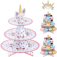 STANDING CUP CAKE TIER UNICORN HORN Frame STAND Stacking CAKE TIER STAND 3 TIER