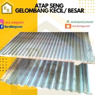 Terjangkau - ATAP/GENTENG/ SENG GELOMBANG KECIL DAN BESAR WARNA SILVER