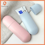 Pinkcat Large Toothbrush Tube Cover Case Cap Fashion Plastic Suitcase Holder Baggage Boarding Portab