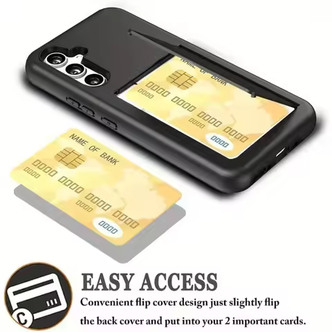 Card Case For Samsung Galaxy A54 5G Case Business Candy Color Card Slots Cover For Samsung A54 Cover