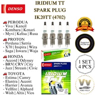 🚗 IK20TT (4702) PALAM PENCUCUH DENSO IRIDIUM TT SPARK PLUG PROTON SAGA PERODUA MYVI HONDA TOYOTA HYU