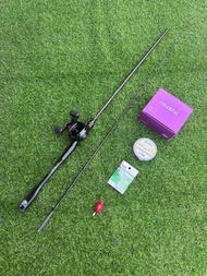 ชุดพร้อมตกเบท คันBLACK PANTHER เวท 10-20lb กับ รอกหยดน้ำ งานตีเหยื่อปลอม