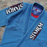 Gi Brazilian Jiujitsu STORM Original preloved size A1 Blue 1 set Gi and pants, Jiujitsu Kimono BJJ G