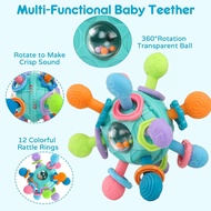 Baby Toys Baby Rattle Teether Toy 0-6 Months Sensory Montessori Toys for Babies 6-12 Months