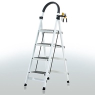 ！Shuoyu Home Folding Ladder Indoor Herringbone Ladder Four Step Ladder Five Step Ladder Climbing Lad
