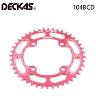 DECKAS 104BCD Oval 40/42/44/46/48/50/52T Chainring Mountain Bike Chainwheel MTB Crankset Aluminum Na
