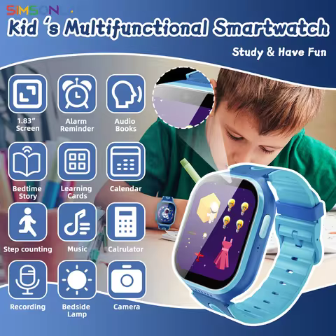2025 NEW Smartwatch for Children 32 Games Video Recoding Music Player Calculator Alarm Clock Learn P