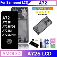 100% Test For Samsung Galaxy A72 4G LCD A725 A725F A725F/DS Display Touch Screen Digitizer Assembly 