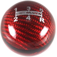 Mugen Red Carbon Fiber Shift knob 5 Speed for Honda CR-Z Civic Accord S2000 FA5